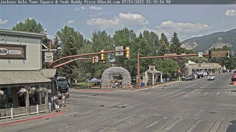 jackson hole town square webcam|【LIVE】 Webcam Jackson Hole